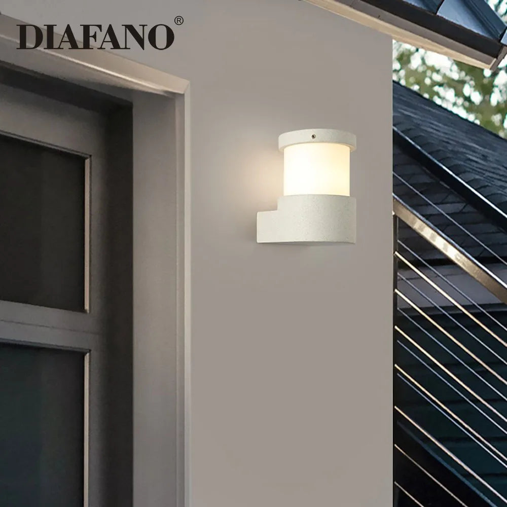 DecorBites™ Concrete Outdoor Wall Lamp | IP65 Waterproof Wall Light for Courtyard, Balcony & Door