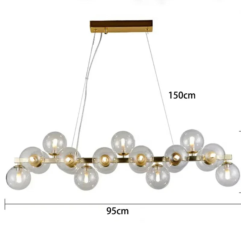 DecorBites™ Suspensions LED en Verre Soufflé pour la Décoration et l'Éclairage Intérieur