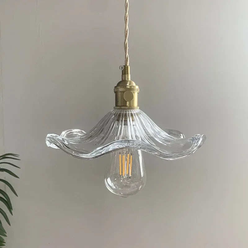 Nordic Minimalism LED Pendant Light Fixtures Bedroom for Living Room Bar Colorful Glass Copper Hanging Lamp Lights