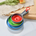 Ensemble d'entonnoirs de cuisine DecorBites™ : Grande/petite ouverture, pliant, trois pièces pour confiture, vidange d'huile et plus