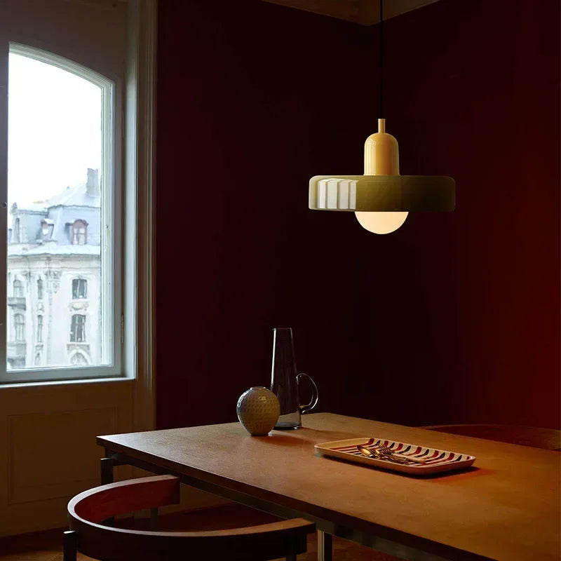 DecorBites™ Glass Led Macaron Ceiling Chandelier for Home Decor