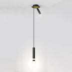 Modern Aluminum LED Pendant Light With Dual Spotlights