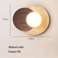 DecorBites™ Cream Style Bedroom Wall Lamp Stone Wood Wabi-sabi Decor G9 Bulb Soft Light