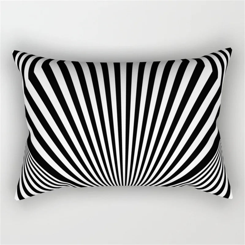 DecorBites™ Geometric Wave Line Waist Pillowcase Set