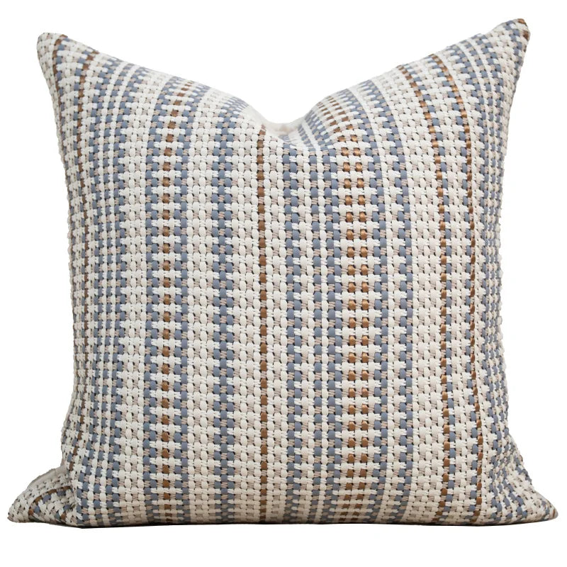 DecorBites™ Italian Light Luxury Brown Cushion Cover for Sophisticated Home Decor.