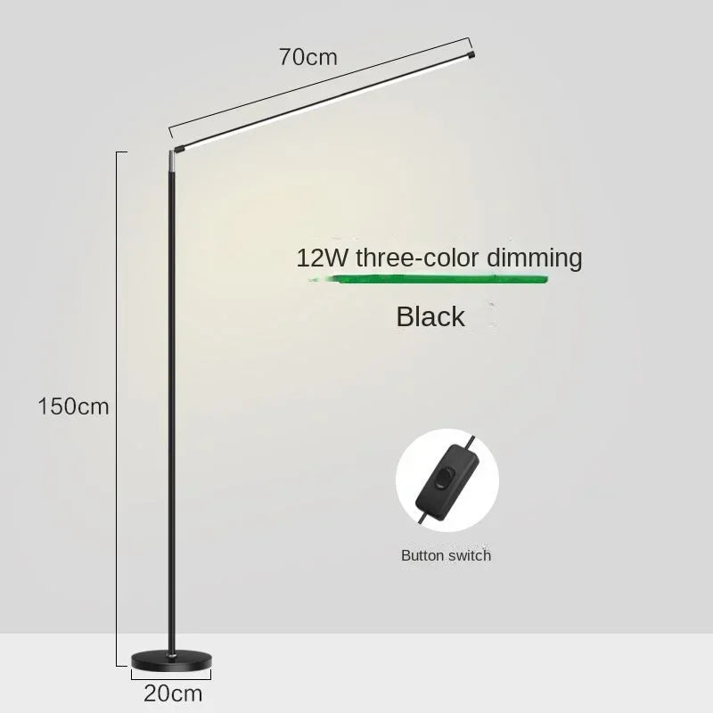 مصباح أرضي LED من DecorBites™: إضاءة قراءة فائقة السطوع وبلمسة عصرية لغرفة المعيشة وغرفة النوم