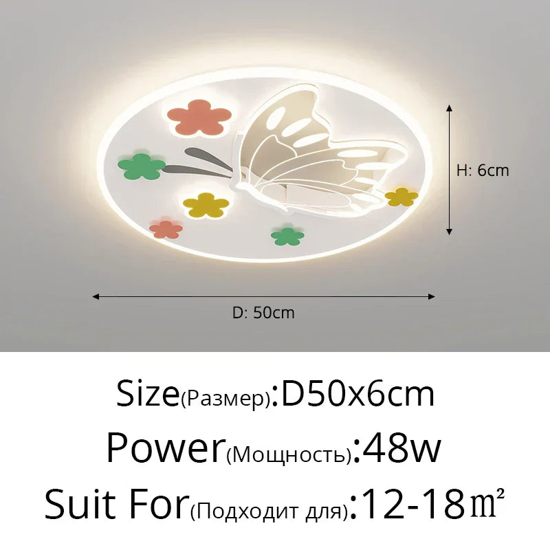 DecorBites™ Cloud Airplane Chandelier: Modern Kids Bedroom Ceiling Lights