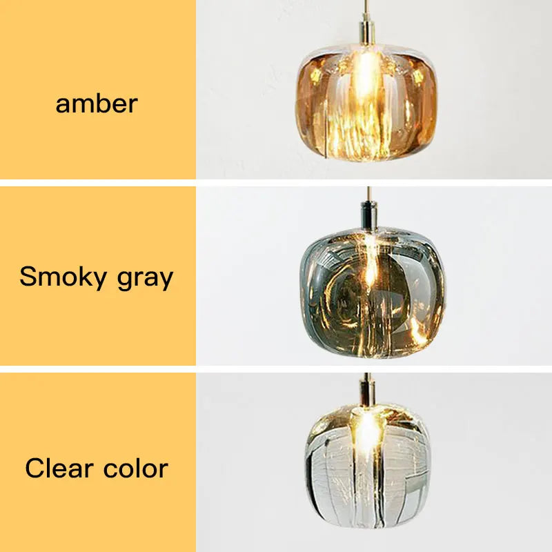 DecorBites™ Crystal LED Chandelier: Modern Living Room Suspension Light for Home Decoration