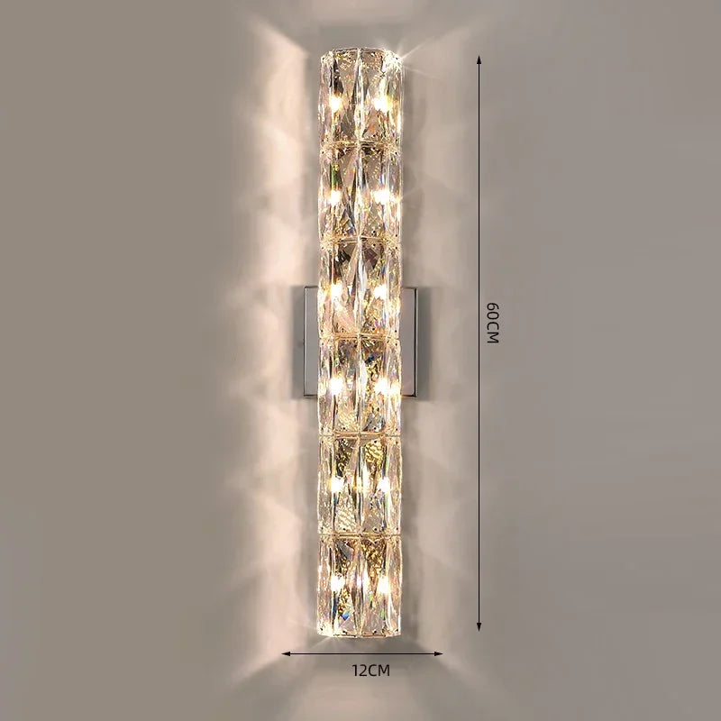 DecorBites™ Crystal Wall Light: Luxury Nordic Style for Living Room & Bedroom