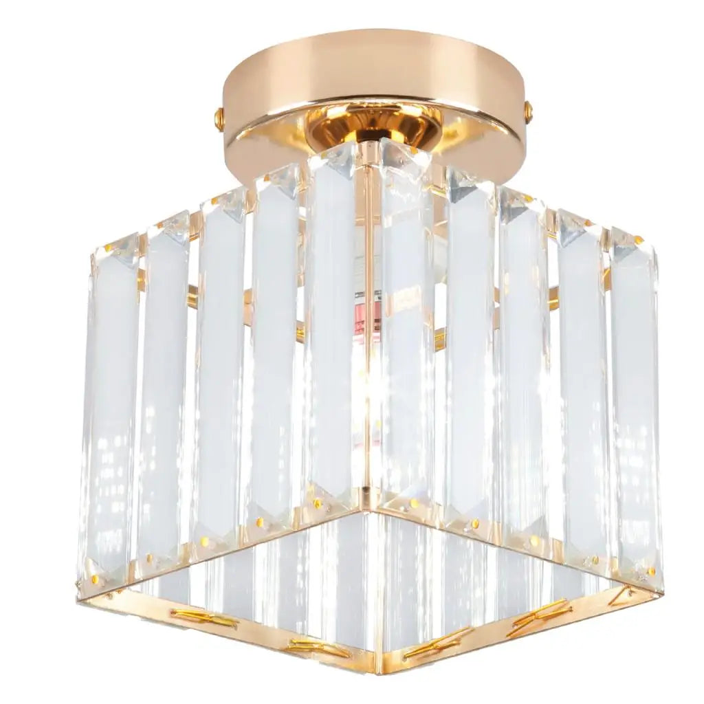 DecorBites™ Gold Iron Cage Ceiling Light مصباح سقف قفص حديدي ذهبي للديكور الاسكندنافي الحديث بتصميم عتيق E27