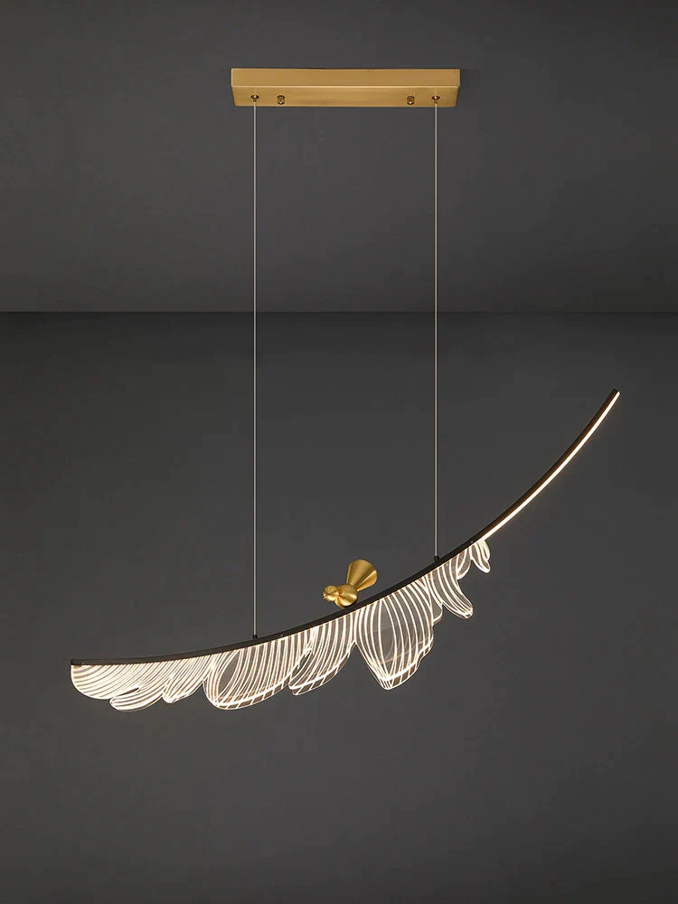 DecorBites™ Italian Copper Chandelier: Modern, Luxury, Light Guide Design for Restaurant and Bar