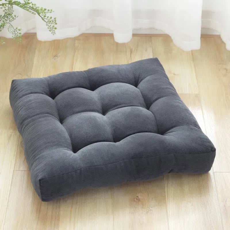 DecorBites™ Corduroy Floor Seat Cushion for Yoga Meditation & Relaxation