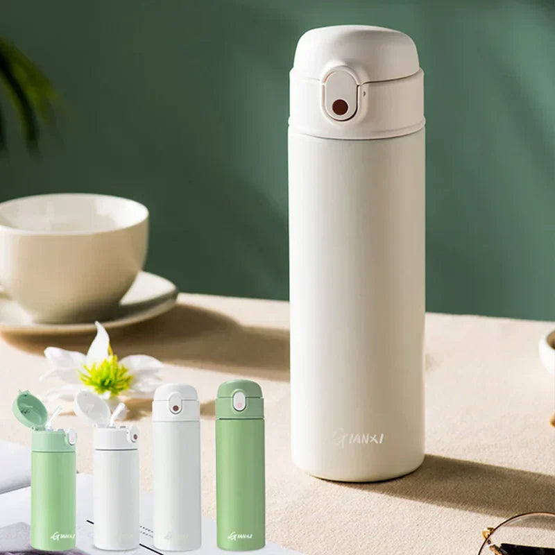 DecorBites™ Insulated 316 Stainless Steel Thermos Bottle - Keeps Drinks Hot/Cold - Stylish & Portable