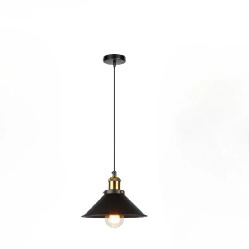 Black Vintage Metal Multi-Head Pendant Light