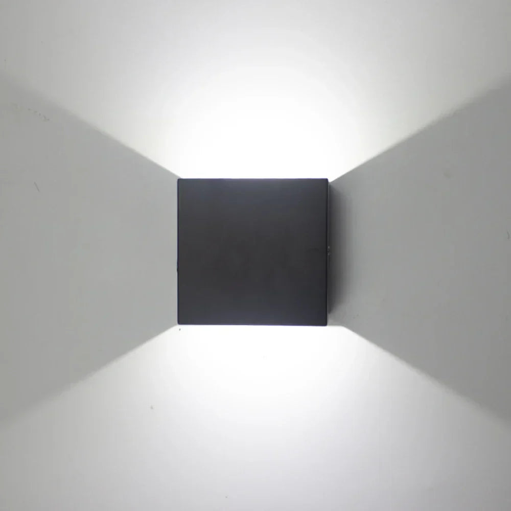 DecorBites™ LED Up Down Wall Lamps: Gold & Silver Aluminium Wall Light for Bedroom, Living Room, Corridor