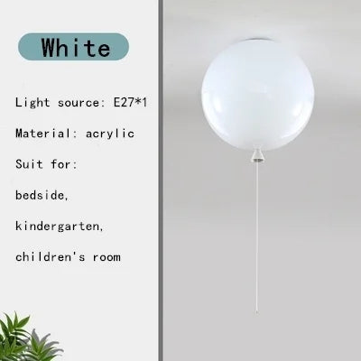 DecorBites™ Kids' Balloon Pendant Chandelier LED Hanging Lamp for Living Room