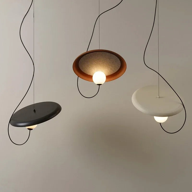 DecorBites™ Grid LED Pendant Light: Modern Nordic Chandelier for Home Decor and Restaurant