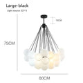 DecorBites™ Glass Ball LED Chandelier Pendant - Modern Hanging Light Fixture for Dining Room