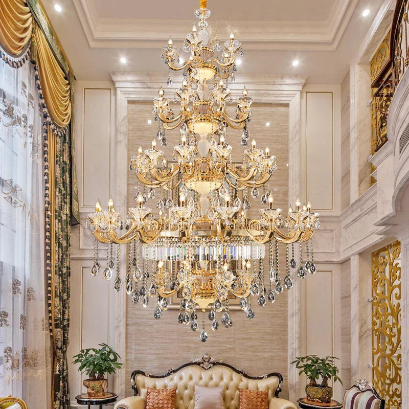 DecorBites™ Elegant Crystal Chandelier for Living Room, Dining Room, and Bedroom