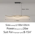 DecorBites™ ثريا معلقة LED: شريط إضاءة نورديك حديث لغرفة الطعام والمطبخ والمكتب وغرفة القهوة