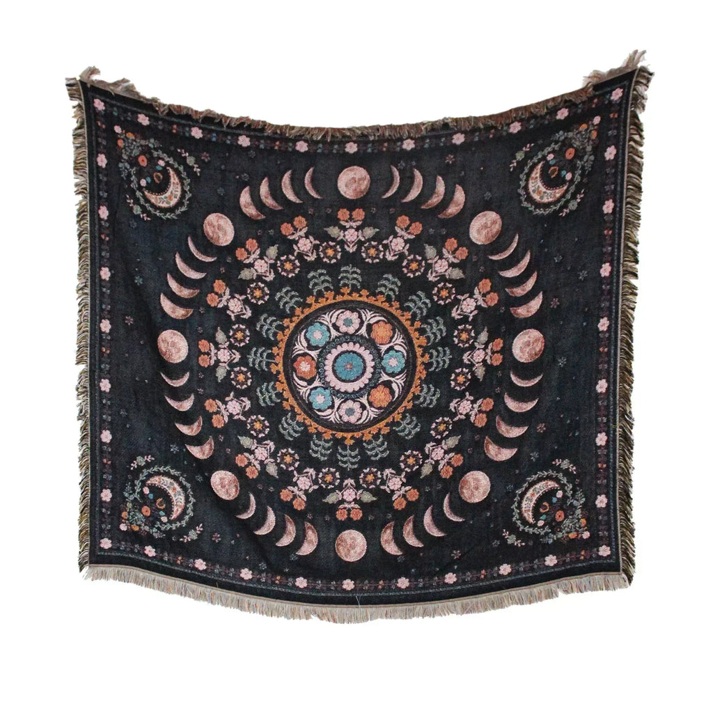 DecorBites™ Geo Tassel Picnic Mat & Sofa Cover