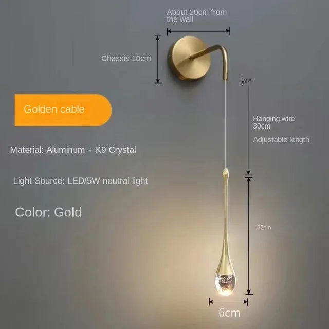 DecorBites™ Crystal Bubble Pendant Chandelier for Dining Room Bedroom Restaurant Bar