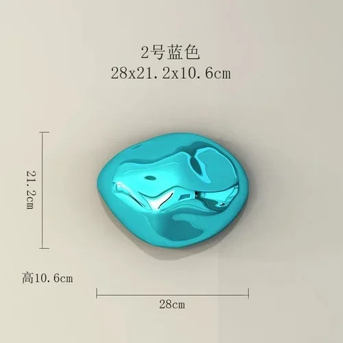 DecorBites™ 3D Stone Wall Ornaments: Room Aesthetics & Decoration - Plating Craft Stone Pendants