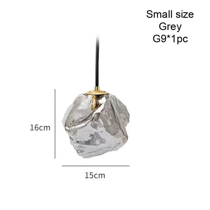 Nordic Ice Crystal Glass Pendant Light