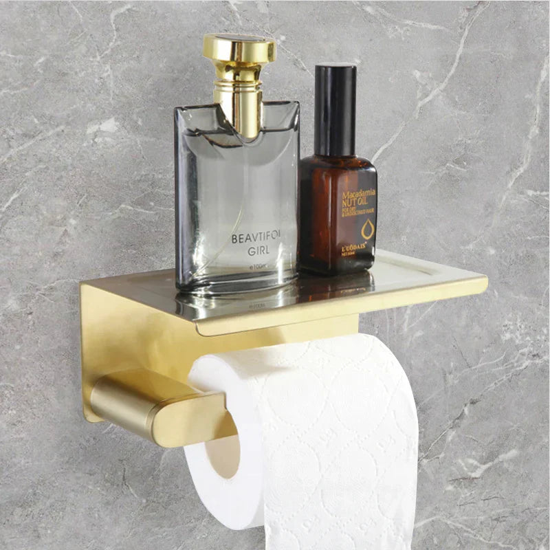 DecorBites™ Bathroom Accessories Set: Towel Strip, Track, Holder, Rack, Hook, Dish, Toilet