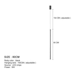 Modern Black Aluminum Linear Pendant Light