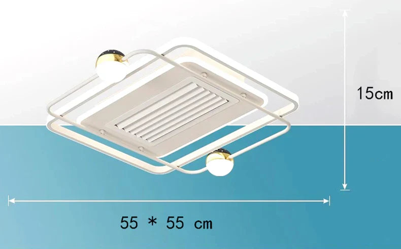 مروحة سقف غرفة نوم الأطفال DecorBites™ مع جهاز تحكم عن بعد وإضاءة LED عصرية