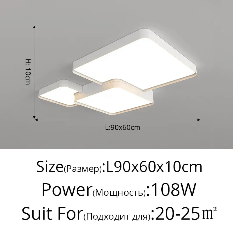ثريا أكريليك LED من DecorBites™ - إضاءة داخلية عصرية لغرفة النوم والمطبخ وغرفة المعيشة