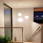 Minimalist Cobblestone White Acrylic Pendant Light