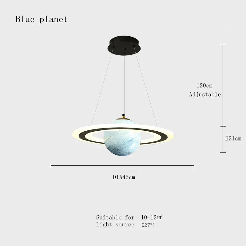 DecorBites™ مصباح قلادة كوكبي LED أكريليك: ثريات نجوم لغرفة الأطفال وغرفة المعيشة وغرفة النوم