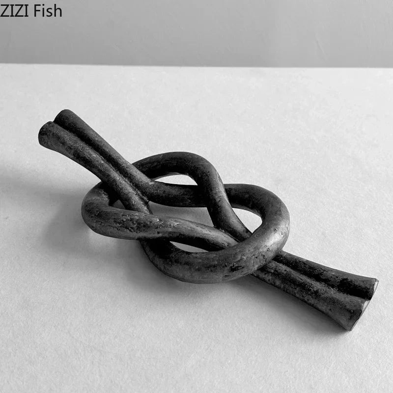DecorBites™ Geometric Knot Resin Sculpture Desk Decoration Room Aesthetics Artwork