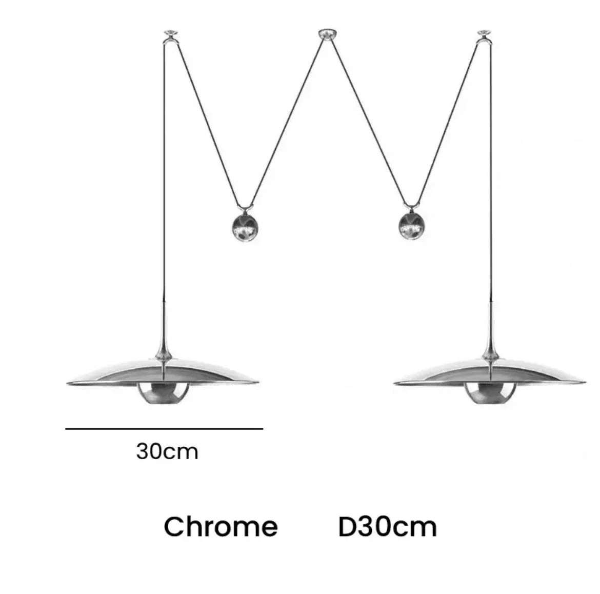 Postmodern Adjustable Metal Pendant Light