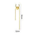 مصباح حائط DecorBites™ على شكل رأس غزال ذهبي لديكور غرفة المعيشة وغرفة النوم