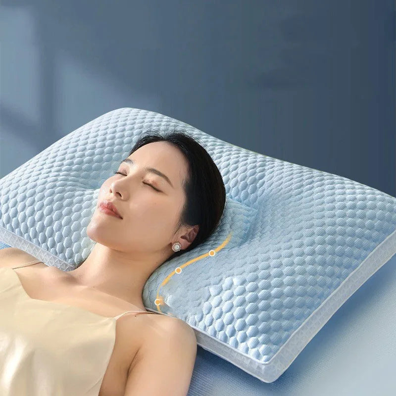DecorBites™ Ice Rayon Cooling Pillow for Cervical Care and Cool Summer Sleep