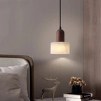Wabi-Sabi White Marble Stone Pendant Light