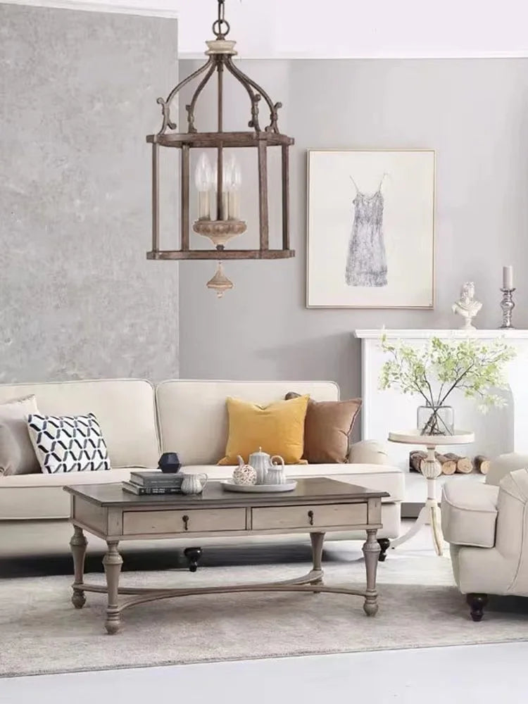 DecorBites™ Creative American Iron E14 Chandelier Light for Porch Kitchen Bedroom Personality Lighting