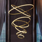Nordic Acrylic Iron LED Pendant Light Chandelier