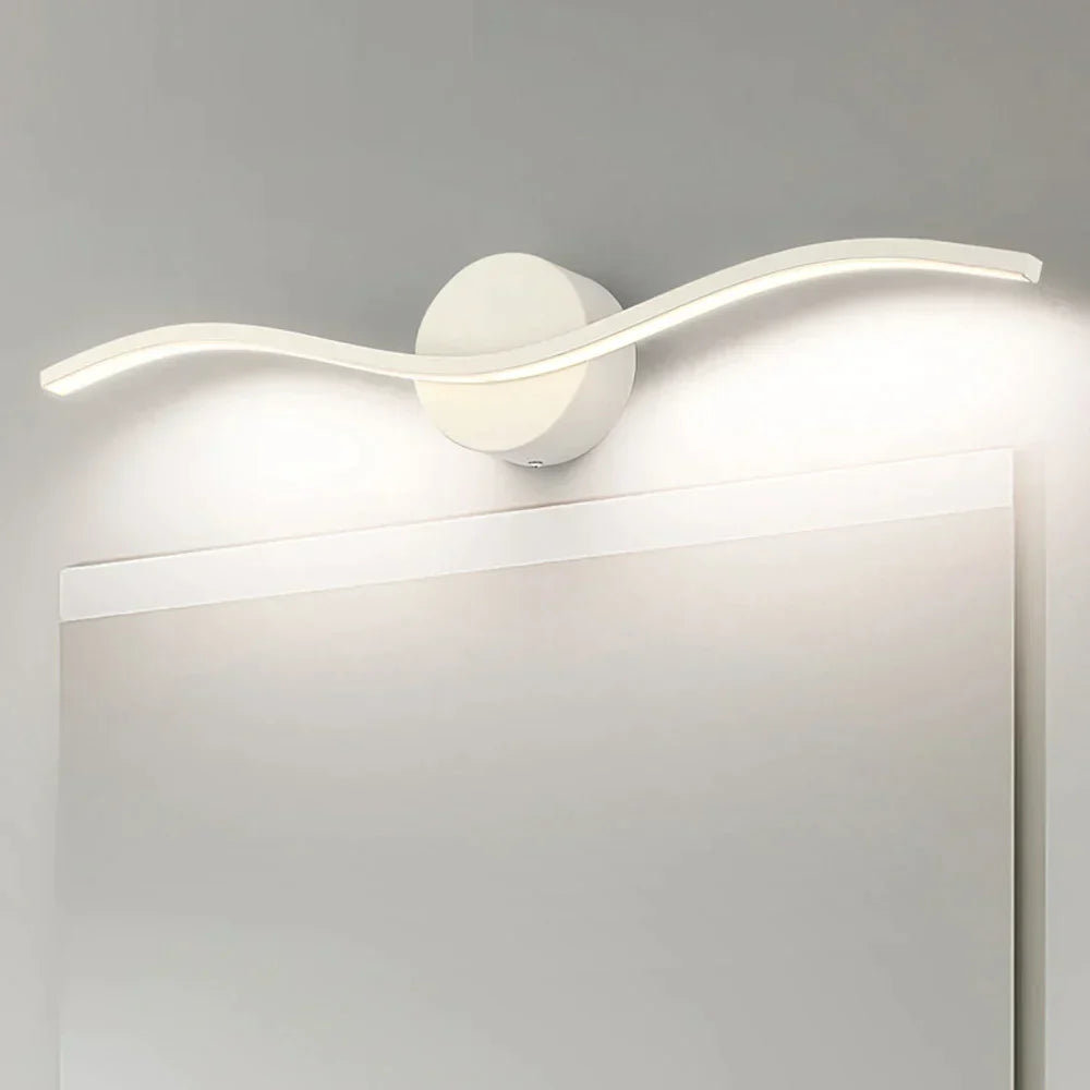 مصباح حائط من الأكريليك بتقنية LED من DecorBites™ لإنارة مرآة الحمّام العصرية