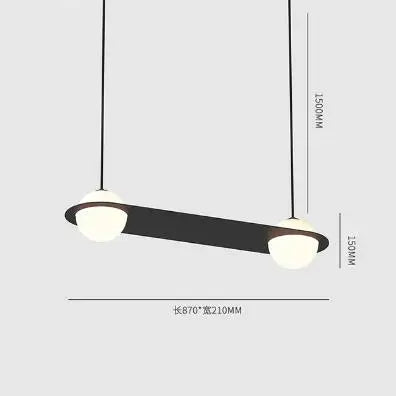 DecorBites™ Glass Ball Geometric Chandelier: Modern Nordic Kitchen Office Hanging Lamp