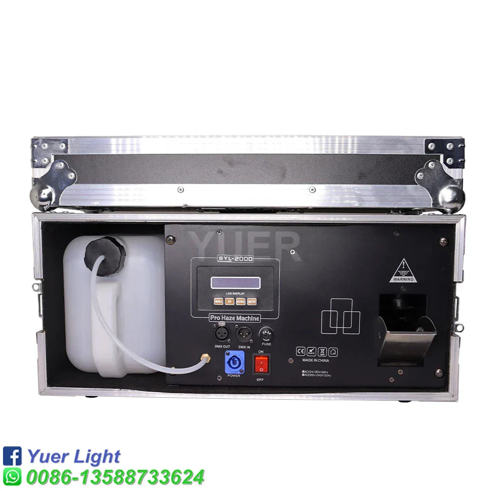 DecorBites™ 2000W Haze Machine with DMX Control Remote for DJ Party Atmosphere