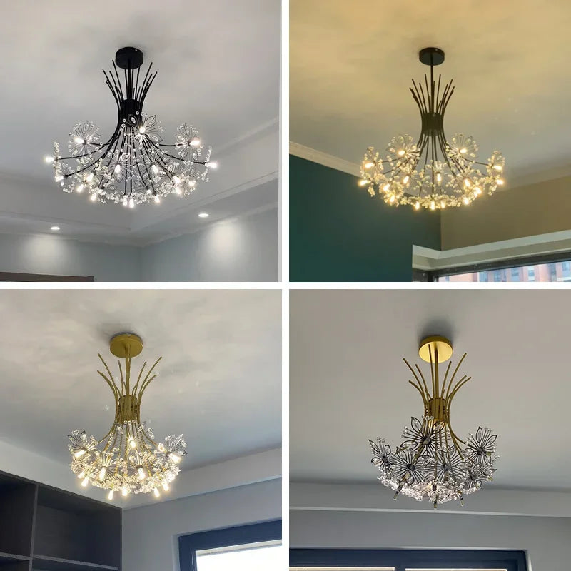 DecorBites™ Dandelion Chandelier: Modern Home Decor Living Room Light Fixture