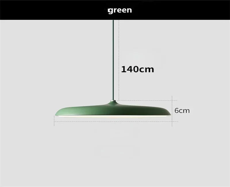 UFO Aluminum Pendant Light With Round Shade