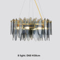 DecorBites™ Gold Metal Chain LED Pendant Lights for Modern Luxury Living Room