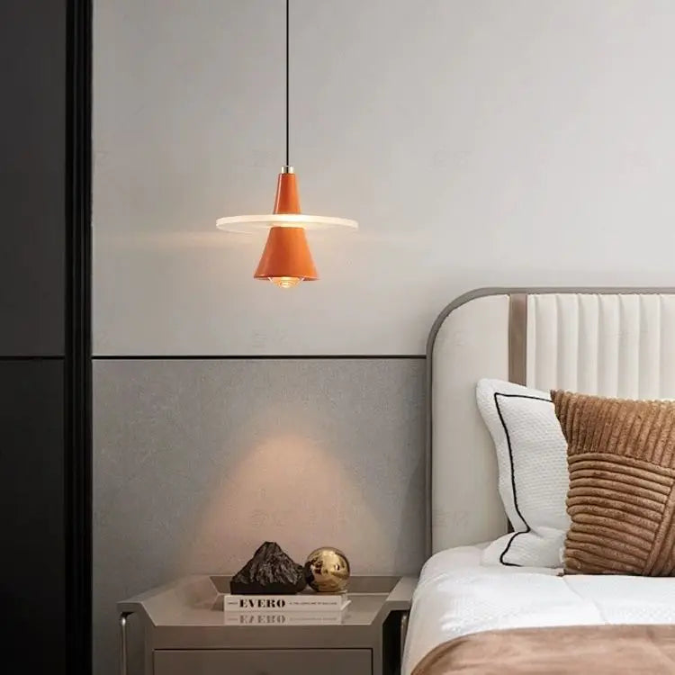 ثريا طبق طائر LED من DecorBites™ مصباح معلق عصري لغرفة الطعام والنوم - مصمم Frisbi إيطالي