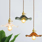 Nordic Minimalism LED Pendant Light Fixtures Bedroom for Living Room Bar Colorful Glass Copper Hanging Lamp Lights