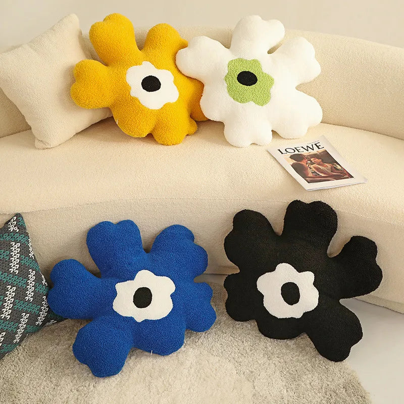 DecorBites™ 3D Flower Shaped Decorative Throw Pillow for Home Sofa Chair
